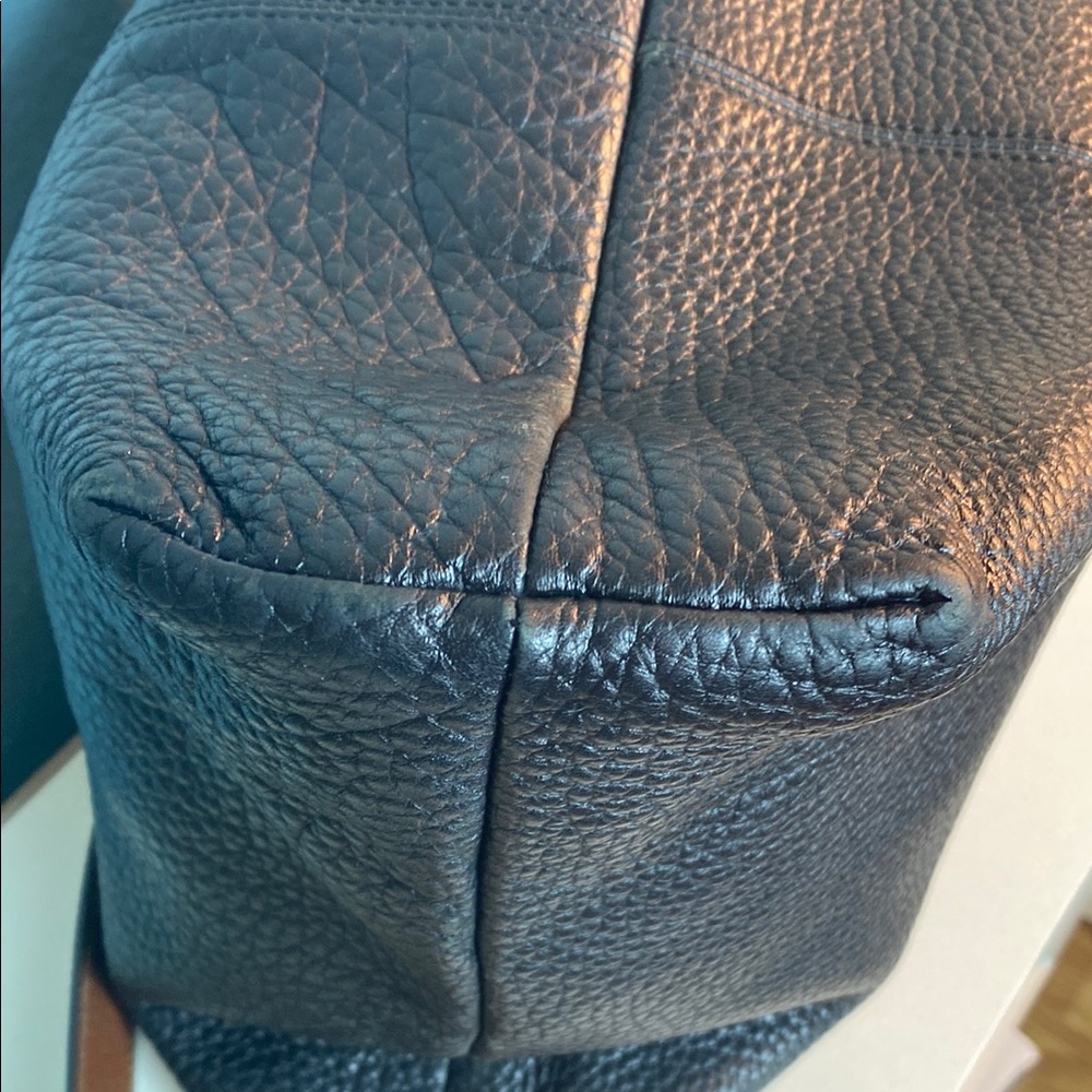Dooney & Bourke Black and Brown Hobo Bag - Picture 7 of 9